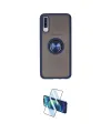 ieg™ Galaxy A70 Kılıf Yörünge Çizgi - Siyah 3D Antistatik Cam Ekran Koruyucu