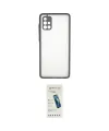 ieg™ Galaxy A71 Kılıf Ahenk Çizgi Serisi - Şeffaf Pasifik Cam Ekran Koruyucu