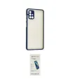 ieg™ Galaxy A71 Kılıf Ahenk Çizgi Serisi - Şeffaf Pasifik Cam Ekran Koruyucu