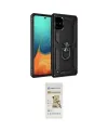 ieg™ Galaxy A71 Kılıf Ahenk Klasik Koleksiyonu - Siyah Mat Seramik Nano Ekran Koruyucu