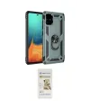 ieg™ Galaxy A71 Kılıf Ahenk Klasik Koleksiyonu - Siyah Mat Seramik Nano Ekran Koruyucu