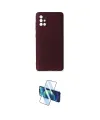 ieg™ Galaxy A71 Kılıf Kozmos Yansıma Özel Seri - Siyah 3D Antistatik Cam Ekran Koruyucu