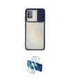 ieg™ Galaxy A71 Kılıf Vadi Çizgi - Siyah 3D Antistatik Cam Ekran Koruyucu