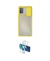 ieg™ Galaxy A71 Kılıf Vadi Çizgi - Siyah 3D Antistatik Cam Ekran Koruyucu