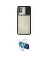 ieg™ Galaxy A71 Kılıf Vadi Çizgi - Siyah 3D Antistatik Cam Ekran Koruyucu