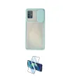 ieg™ Galaxy A71 Kılıf Vadi Çizgi - Siyah 3D Antistatik Cam Ekran Koruyucu