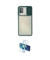 ieg™ Galaxy A71 Kılıf Vadi Çizgi - Siyah 3D Antistatik Cam Ekran Koruyucu