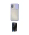 ieg™ Galaxy A71 Kılıf Vadi Çizgi - Siyah 3D Antistatik Hayalet Cam Ekran Koruyucu