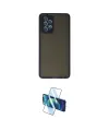 ieg™ Galaxy A72 Kılıf Ahenk Çizgi Serisi - Siyah 3D Antistatik Cam Ekran Koruyucu