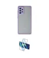 ieg™ Galaxy A72 Kılıf Ahenk Çizgi Serisi - Siyah 3D Antistatik Cam Ekran Koruyucu