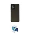 ieg™ Galaxy A72 Kılıf Ahenk Çizgi Serisi - Siyah 3D Antistatik Cam Ekran Koruyucu