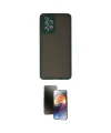ieg™ Galaxy A72 Kılıf Ahenk Çizgi Serisi - Siyah 3D Antistatik Mat Seramik Nano Ekran Koruyucu