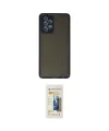 ieg™ Galaxy A72 Kılıf Ahenk Çizgi Serisi - Siyah 6D Mat Seramik Hayalet Nano Ekran Koruyucu