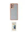 ieg™ Galaxy A72 Kılıf Ahenk Çizgi Serisi - Siyah 6D Mat Seramik Hayalet Nano Ekran Koruyucu