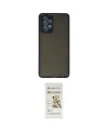 ieg™ Galaxy A72 Kılıf Ahenk Çizgi Serisi - Siyah Mat Seramik Nano Ekran Koruyucu