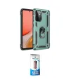 ieg™ Galaxy A72 Kılıf Ahenk Klasik Koleksiyonu - Siyah 5D Eko Cam Ekran Koruyucu