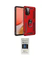 ieg™ Galaxy A72 Kılıf Ahenk Klasik Koleksiyonu - Siyah 5D Hayalet Cam Ekran Koruyucu