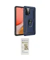 ieg™ Galaxy A72 Kılıf Ahenk Klasik Koleksiyonu - Siyah Mat Seramik Nano Ekran Koruyucu
