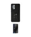 ieg™ Galaxy A72 Kılıf Ahenk Klasik - Siyah 3D Antistatik Hayalet Cam Ekran Koruyucu