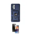 ieg™ Galaxy A72 Kılıf Ahenk Klasik - Siyah 3D Antistatik Mat Seramik Nano Ekran Koruyucu