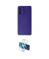 ieg™ Galaxy A72 Kılıf Ahenk Serisi - Siyah 3D Antistatik Seramik Nano Ekran Koruyucu