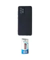 ieg™ Galaxy A72 Kılıf Ahenk Serisi - Siyah 5D Eko Cam Ekran Koruyucu
