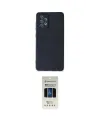 ieg™ Galaxy A72 Kılıf Ahenk Serisi - Siyah 5D Hayalet Cam Ekran Koruyucu