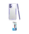ieg™ Galaxy A72 Kılıf Atlas Asil Serisi - Siyah 5D Eko Cam Ekran Koruyucu