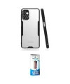 ieg™ Galaxy A72 Kılıf Atlas Asil Serisi - Siyah 5D Eko Cam Ekran Koruyucu