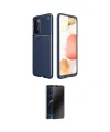 ieg™ Galaxy A72 Kılıf Eksen Form Prime - Siyah 3D Antistatik Hayalet Cam Ekran Koruyucu