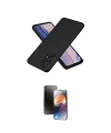 ieg™ Galaxy A72 Kılıf Kozmos Yansıma Özel Seri - Siyah 3D Antistatik Mat Seramik Nano Ekran Koruyucu
