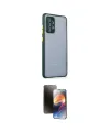 ieg™ Galaxy A72 Kılıf Nova Asil Özel Seri - Siyah 3D Antistatik Mat Seramik Nano Ekran Koruyucu