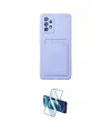 ieg™ Galaxy A72 Kılıf Vadi Çizgi Prime - Siyah 3D Antistatik Cam Ekran Koruyucu