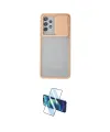 ieg™ Galaxy A72 Kılıf Vadi Çizgi - Siyah 3D Antistatik Cam Ekran Koruyucu