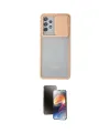 ieg™ Galaxy A72 Kılıf Vadi Çizgi - Siyah 3D Antistatik Mat Seramik Nano Ekran Koruyucu