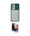 ieg™ Galaxy A72 Kılıf Vadi Çizgi - Siyah 3D Antistatik Mat Seramik Nano Ekran Koruyucu