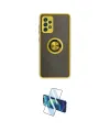 ieg™ Galaxy A72 Kılıf Yörünge Çizgi - Siyah 3D Antistatik Cam Ekran Koruyucu