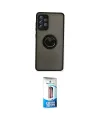 ieg™ Galaxy A72 Kılıf Yörünge Çizgi - Siyah 5D Eko Cam Ekran Koruyucu