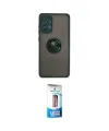 ieg™ Galaxy A72 Kılıf Yörünge Çizgi - Siyah 5D Eko Cam Ekran Koruyucu