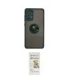 ieg™ Galaxy A72 Kılıf Yörünge Çizgi - Siyah Mat Seramik Nano Ekran Koruyucu