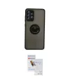 ieg™ Galaxy A72 Kılıf Yörünge Çizgi - Siyah Seramik Nano Ekran Koruyucu