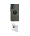 ieg™ Galaxy A72 Kılıf Yörünge Çizgi - Siyah Seramik Nano Ekran Koruyucu