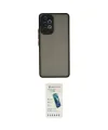 ieg™ Galaxy A73 5G Kılıf Ahenk Çizgi Serisi - Şeffaf Pasifik Cam Ekran Koruyucu