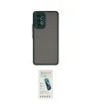 ieg™ Galaxy A73 5G Kılıf Ahenk Çizgi Serisi - Şeffaf Pasifik Cam Ekran Koruyucu