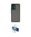 ieg™ Galaxy A73 5G Kılıf Ahenk Çizgi Serisi - Siyah 3D Antistatik Cam Ekran Koruyucu
