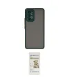 ieg™ Galaxy A73 5G Kılıf Ahenk Çizgi Serisi - Siyah Mat Seramik Nano Ekran Koruyucu