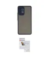ieg™ Galaxy A73 5G Kılıf Ahenk Çizgi Serisi - Siyah Seramik Nano Ekran Koruyucu