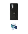 ieg™ Galaxy A73 5G Kılıf Ahenk Klasik - Siyah 3D Antistatik Cam Ekran Koruyucu