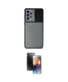 ieg™ Galaxy A73 5G Kılıf Vadi Çizgi - Siyah 3D Antistatik Mat Seramik Nano Ekran Koruyucu