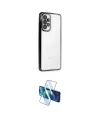 ieg™ Galaxy A73 5G Kılıf Vadi Minimal - Siyah 3D Antistatik Cam Ekran Koruyucu